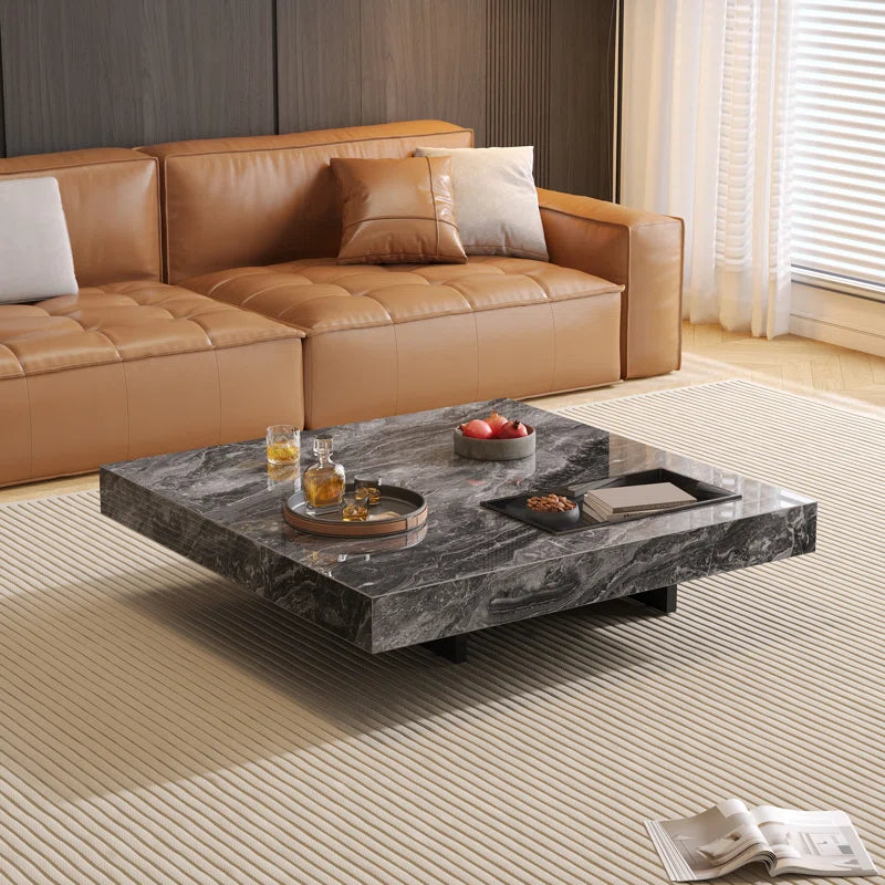 Briamarie 39.37'' Square Sintered Stone Coffee Table