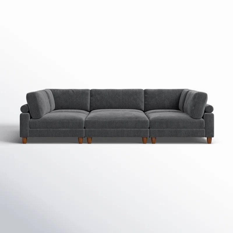 Espinosa 6 - Piece Corduroy Sectional