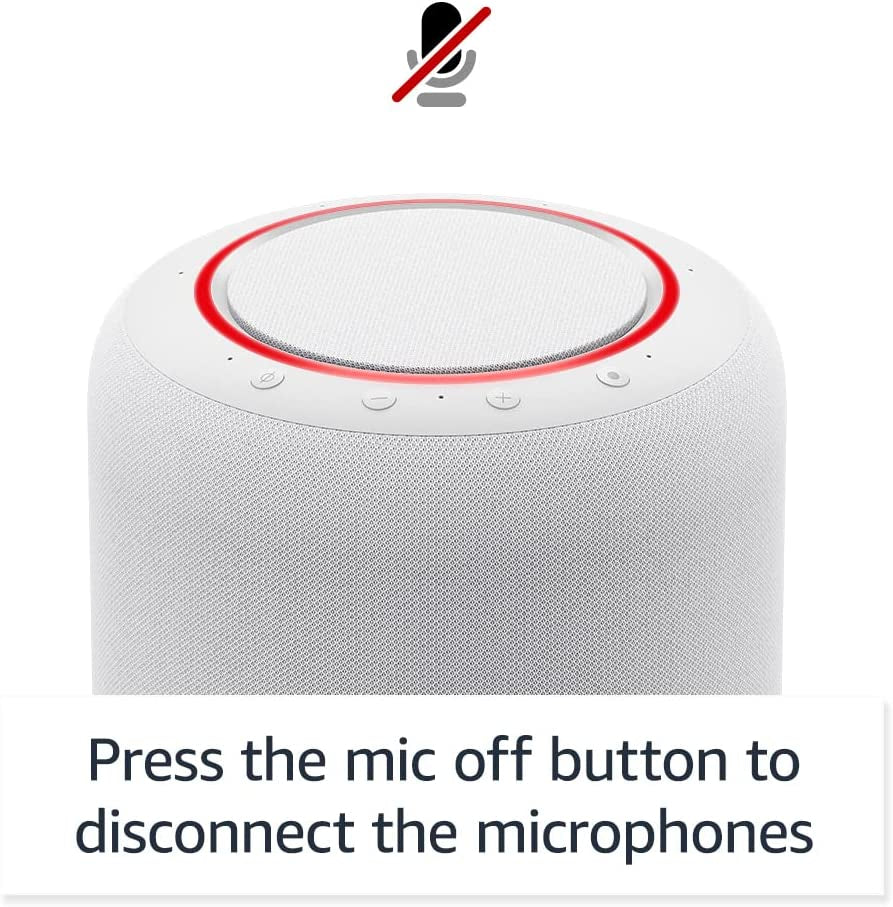 Like-New Echo Studio (Newest Model), Our Best-Sounding Alexa Speaker, Perfect for Living Rooms, Family Rooms, and Other Large Spaces, Glacier White