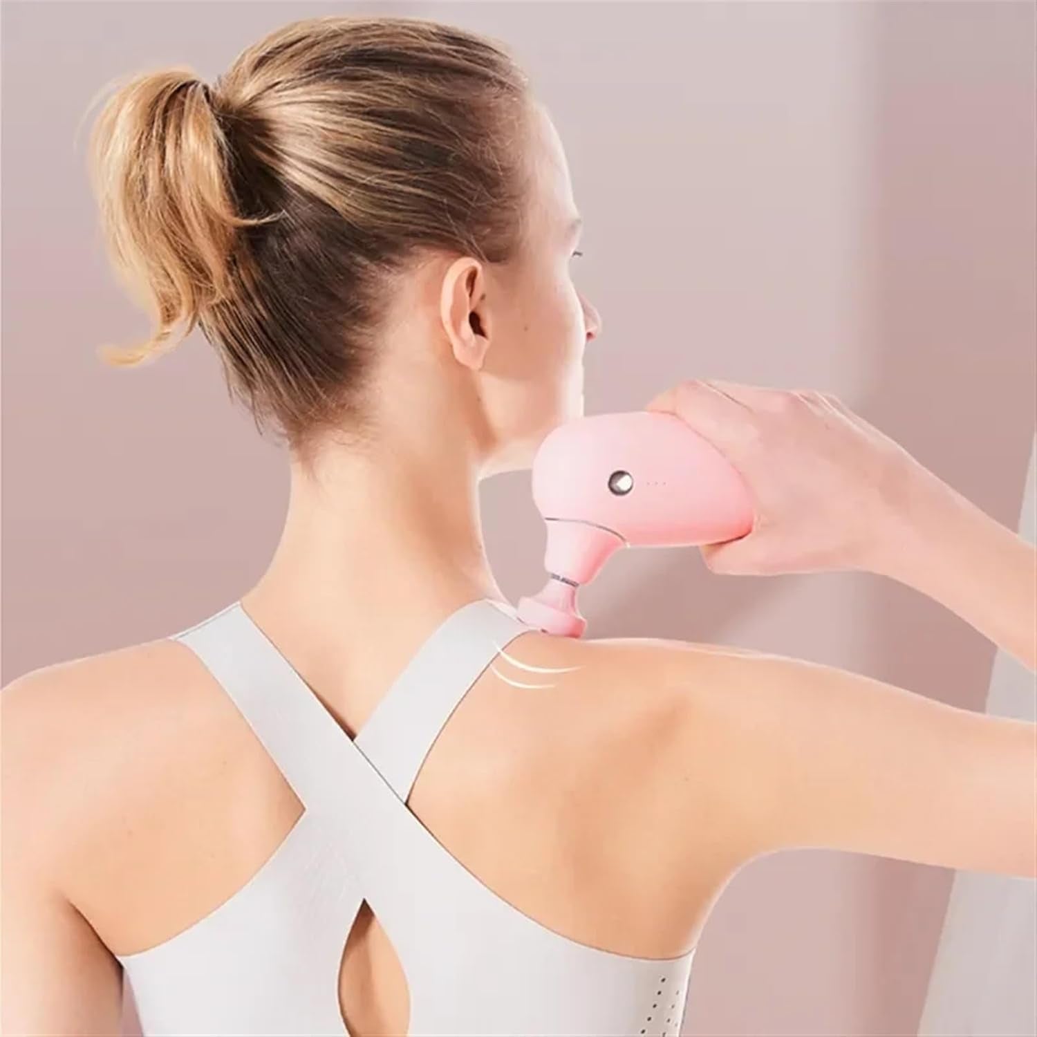 Vibrator,Adults Erotic,Masturbation Equipment Mini Pocket-Sized Deep Portable Percussion Muscle Massager Gun, Ultra Small & Quiet Muscle Massage Gun,On the Go Usage(Pink)