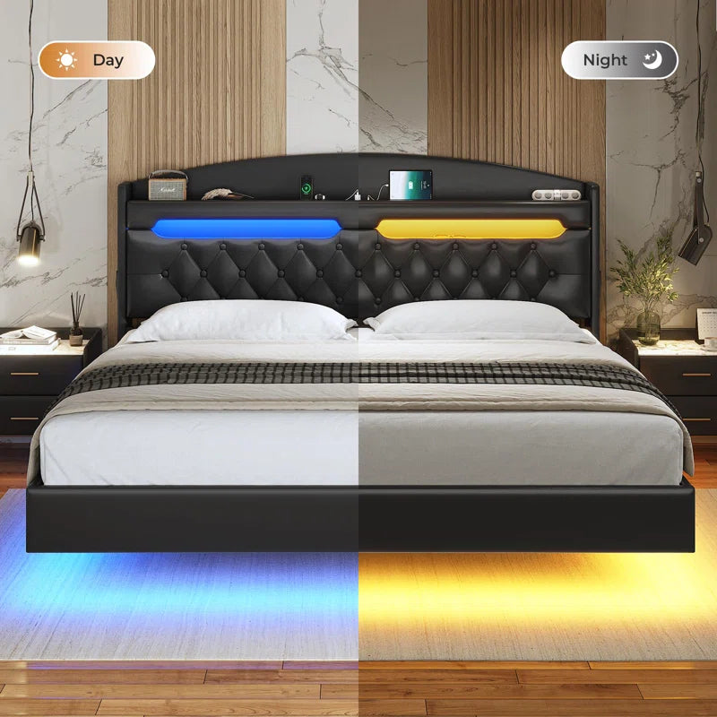 Mickail Modern Upholstered Bed with Storage Drawers – Stylish, Space-Saving Elegance for Your Bedroom