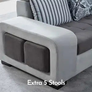 Luxurious Ashleigh-Jo 142" Wide Microfiber Corner Sectional with Recliner and Ottoman - Modern Comfort for Large Spaces