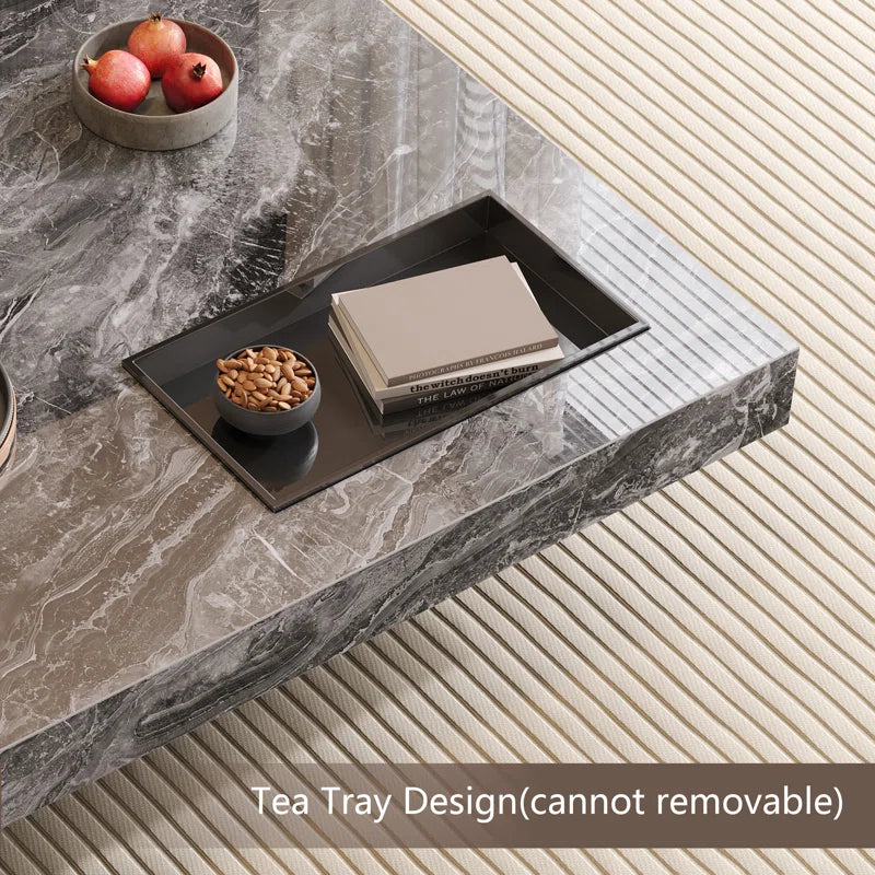 Briamarie 39.37'' Square Sintered Stone Coffee Table