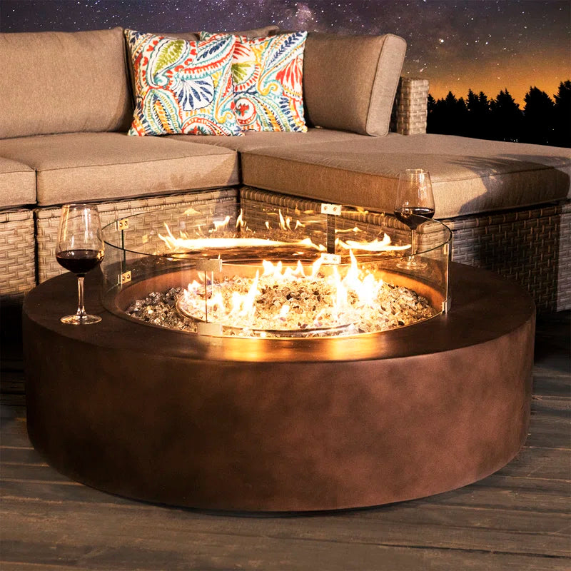 Langport Concrete Propane Fire Pit Table
