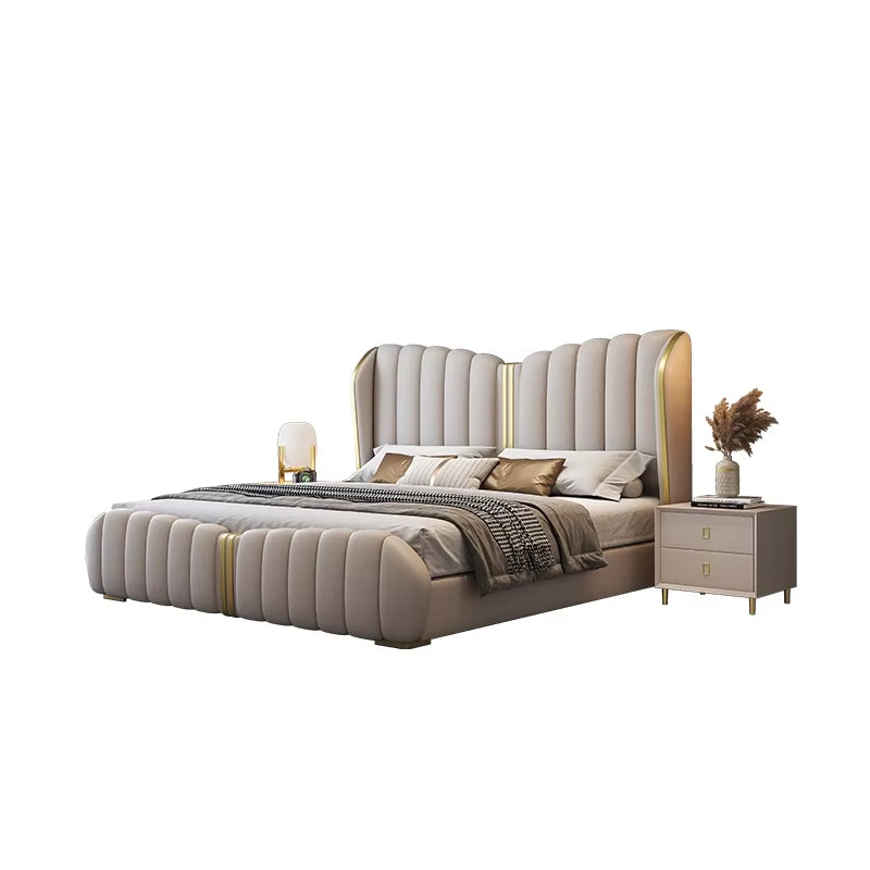 Luxury Double Massage Bed Loft Wooden Modern Sofa Headboards Design European Bed Princess Sleeping Muebles Unique Furniture