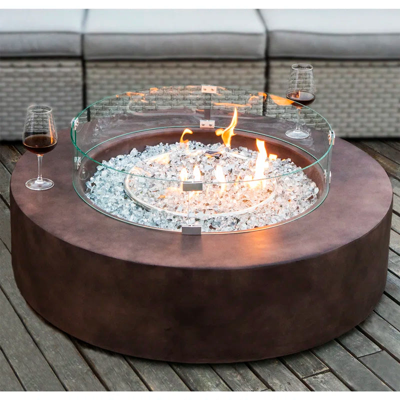 Langport Concrete Propane Fire Pit Table