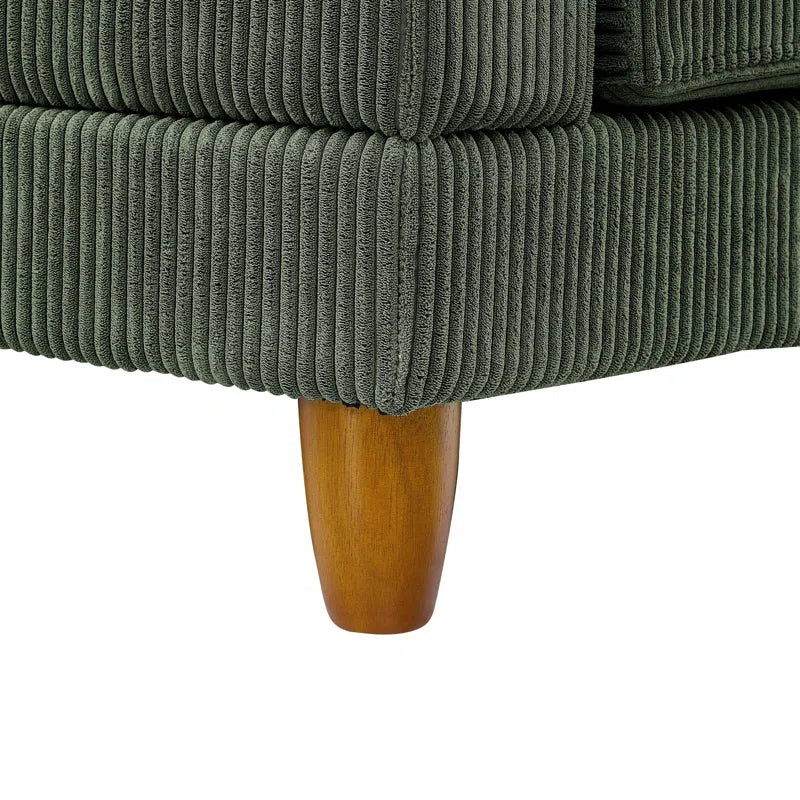 Espinosa 6 - Piece Slipcovered Corduroy Sectional