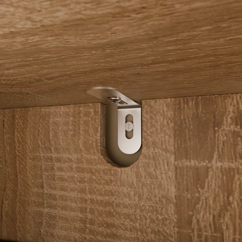 Lockable Smart Nightstand with Gun Cabinet