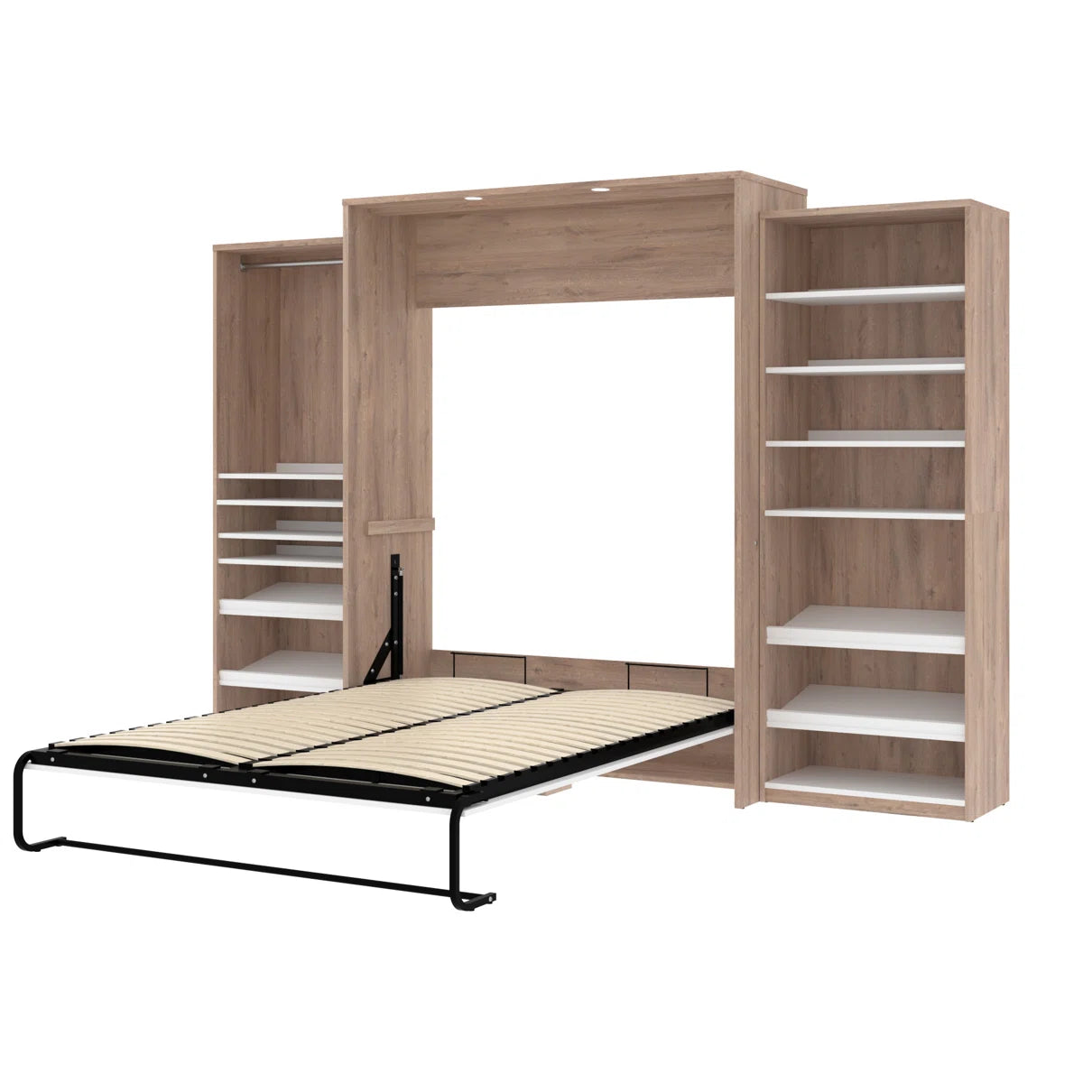 Osterman™ Murphy Platform Bed — Space-Saving Wall Bed with Dual-Piston Lift, Slat Support & 10-Year Warranty | Lux Smart Home Living