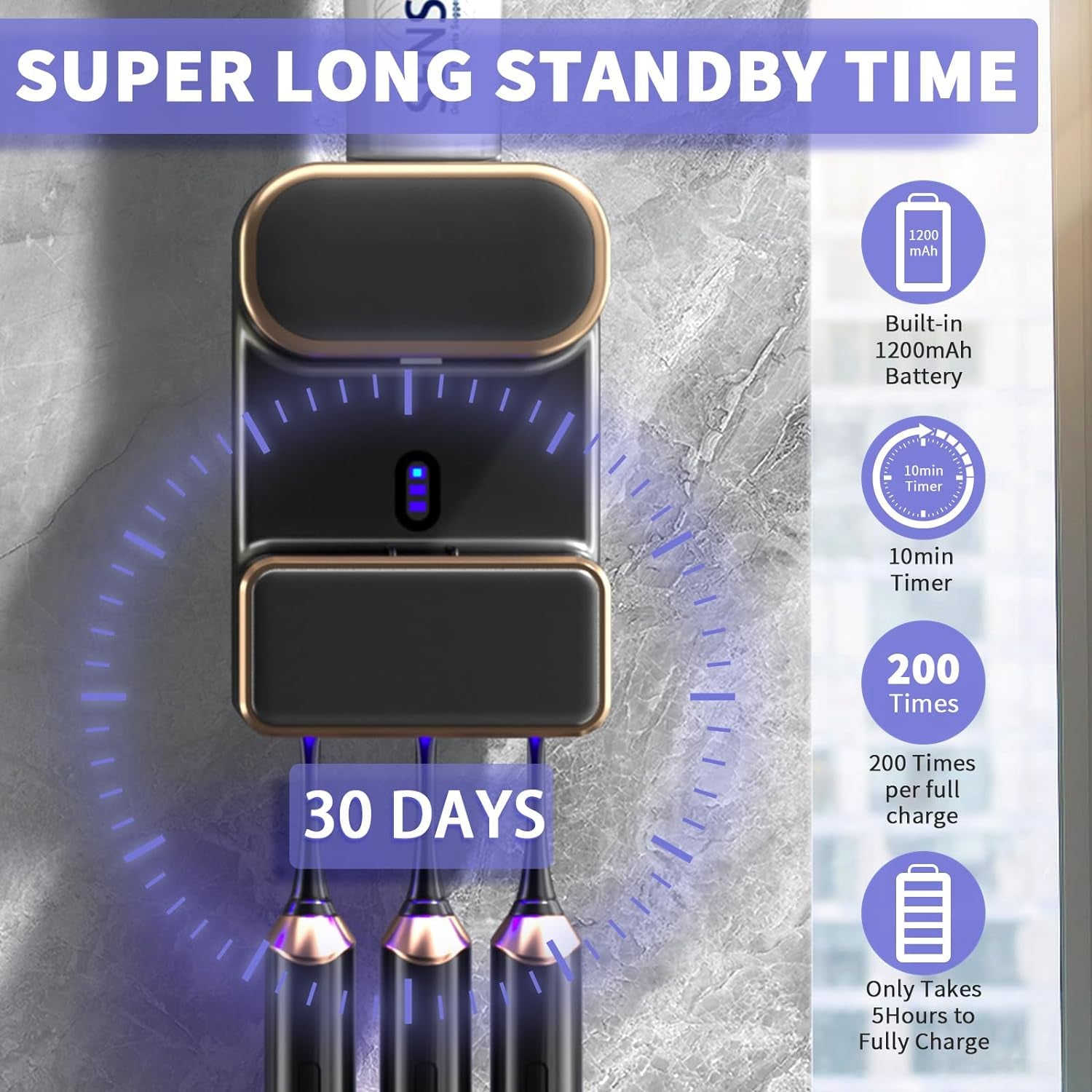 Automatic Toothpaste Dispenser,Wall Mounted Electric Toothpaste Dispenser with 3 Toothpaste Slots,Toothpaste Dispenser for Kids and Adults (Black)
