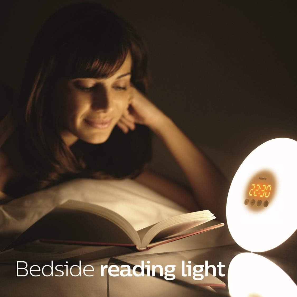 Philips Sunrise Wake-Up Light Alarm Clock – Natural Light Simulation for Gentle Morning Wake-Up, with Adjustable Brightness and Sleek, Minimalist Design