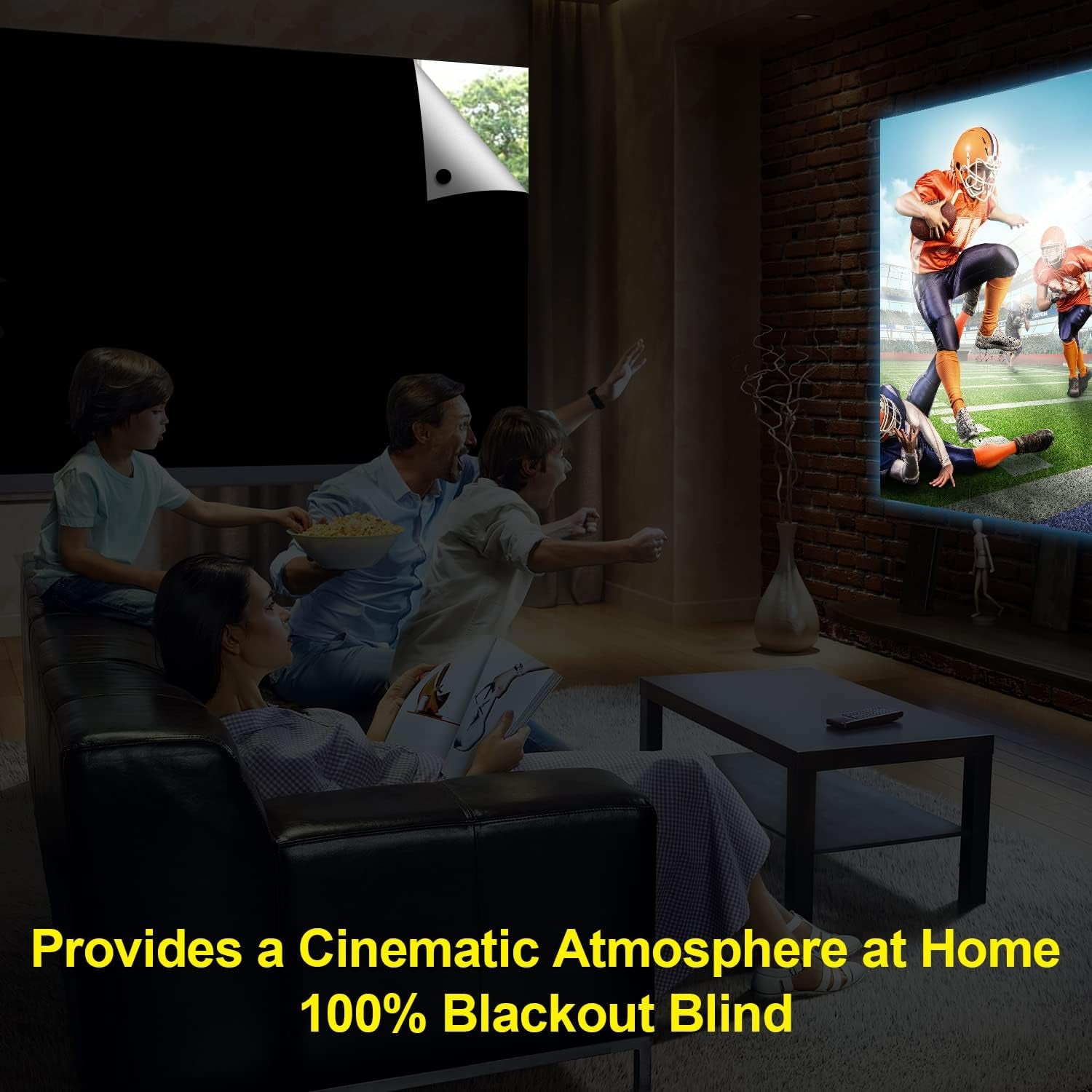 100% Blackout Curtains for Bedroom, 118" X 57" Portable Blackout Window Cover Film, No Drilling Travel Black Out Curtains, Sun Light Blocker Black Out Shades Blinds for Nursery Media Dorm Room
