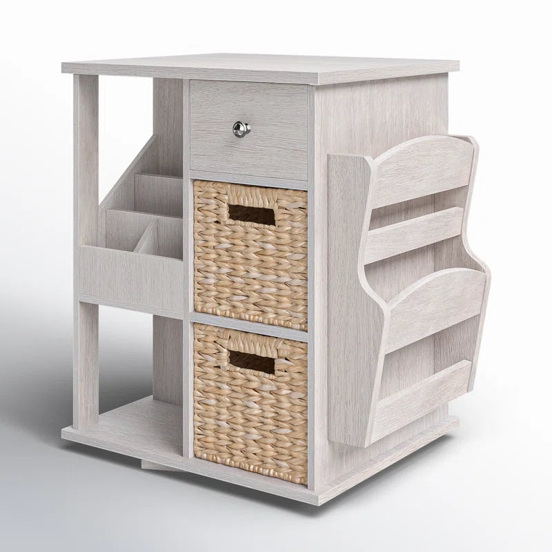 Arlene 3 Drawer End Table – Rustic Charm Meets Modern Functionality