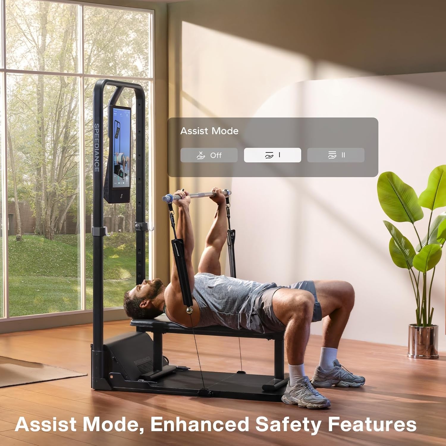 Home Gym, Smart Ai-Powered Multi-Functional Smith Machine for Full Body Strength Training, All-In-One Gym Equipment, Digital Weight System, Workout Station, Squat Rack, Gym Monster 2