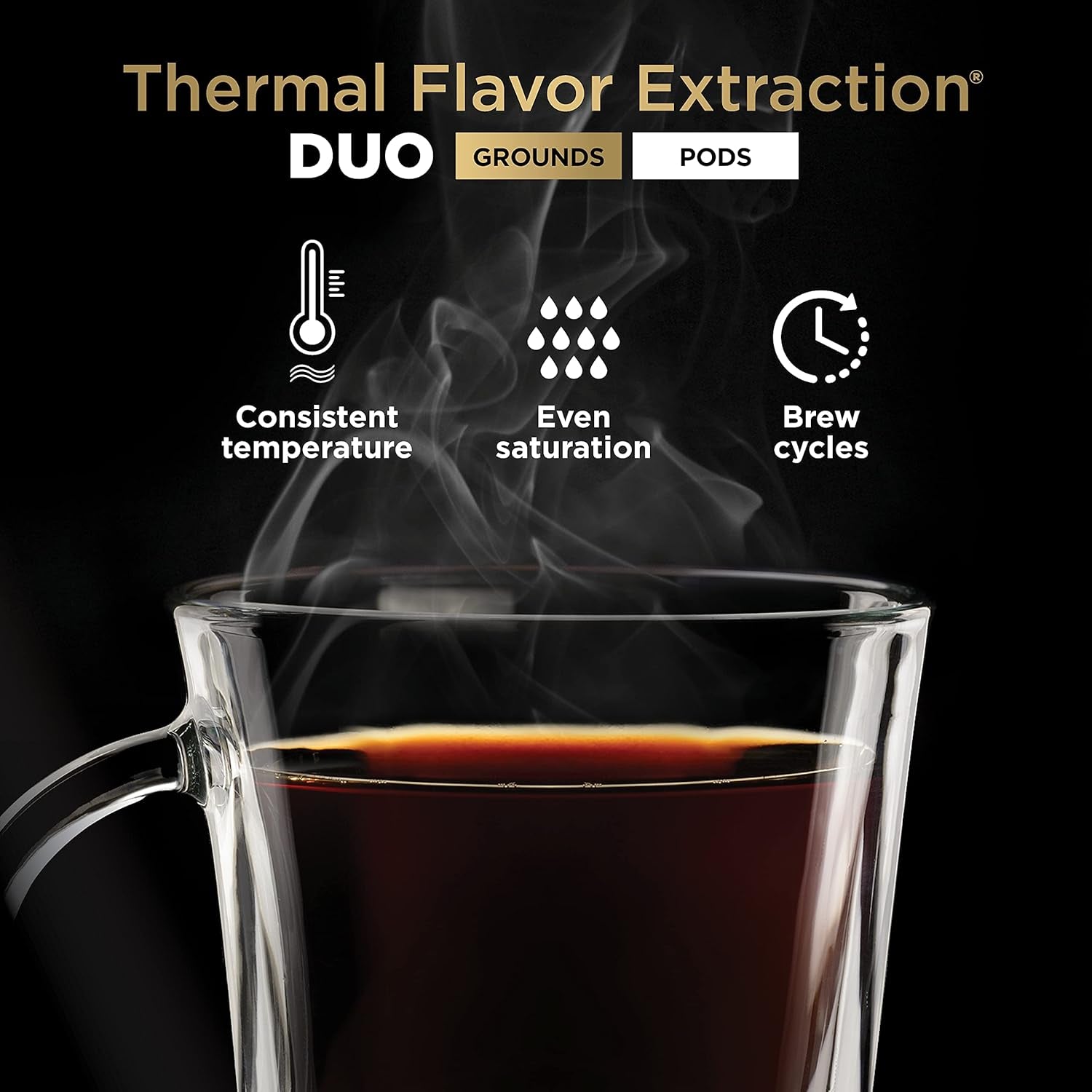 Hot and Iced Coffee Maker, Single Serve Coffee Maker and Drip Coffee Machine, Dualbrew Pro Specialty 12-Cup with K-Cup Combo, Includes Permanent Filter, CFP307