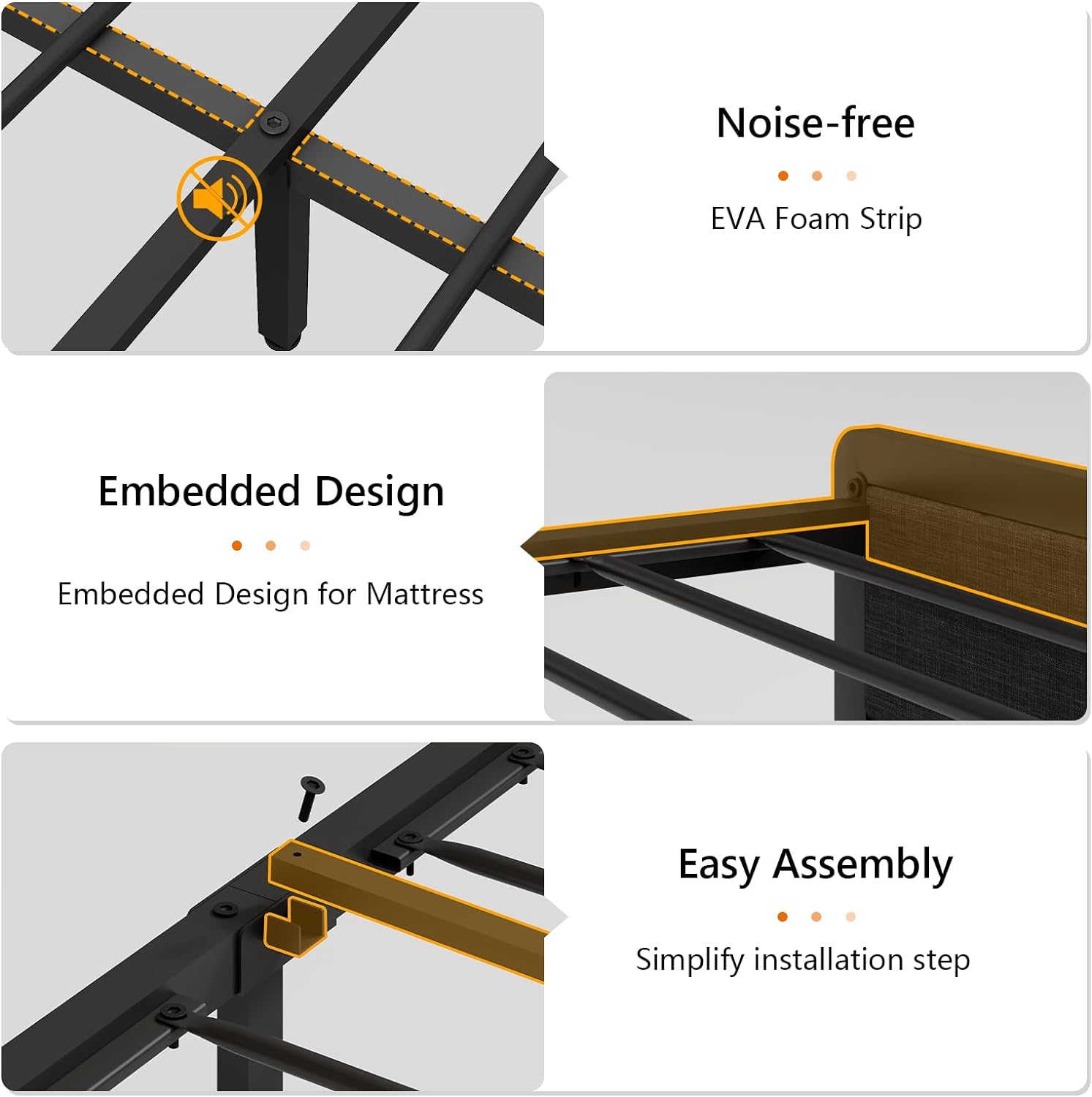 Modern Upholstered Platform Bed with Storage Headboard, Built-in Charging Ports, and LED Lighting – Space-Saving Smart Design for Ultimate Comfort