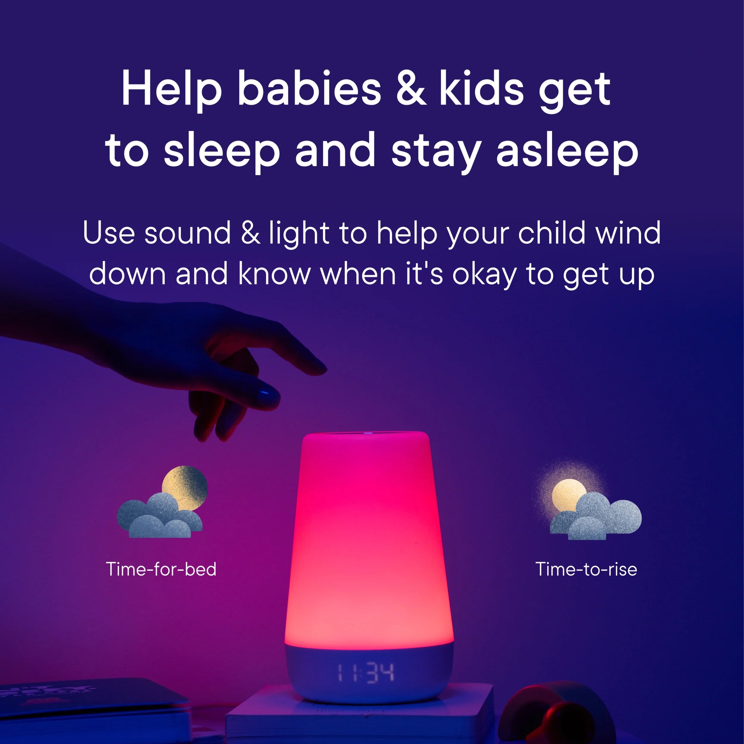 Rest+ 2Nd Gen All-In-One Sleep Assistant, Nightlight & Sound Machine with Back-Up Battery