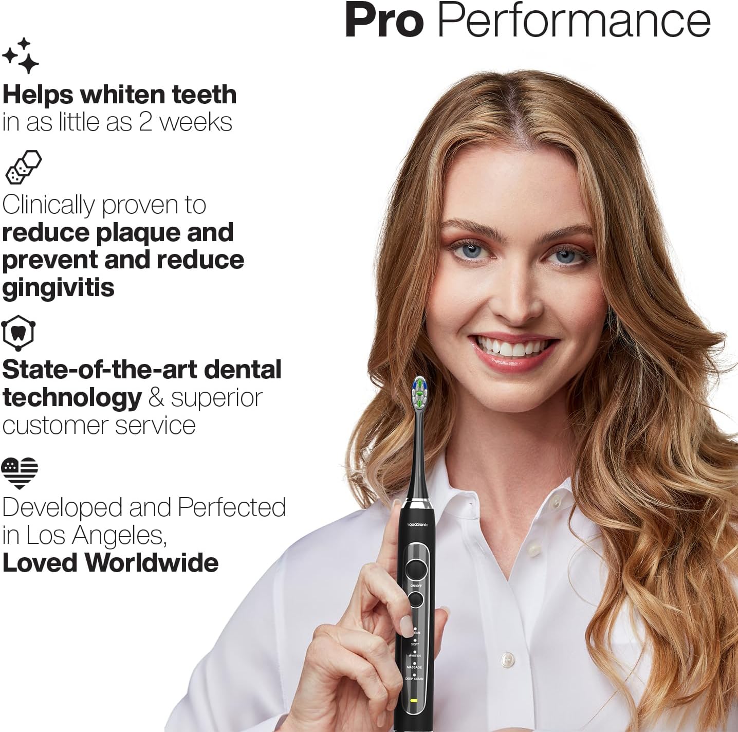 Black Series PRO – Ultra Whitening Toothbrush W UV Sanitizing Base – 5 Modes & Smart Timers – Premium Travel Case – Electric Toothbrush – ADA Approved Toothbrush