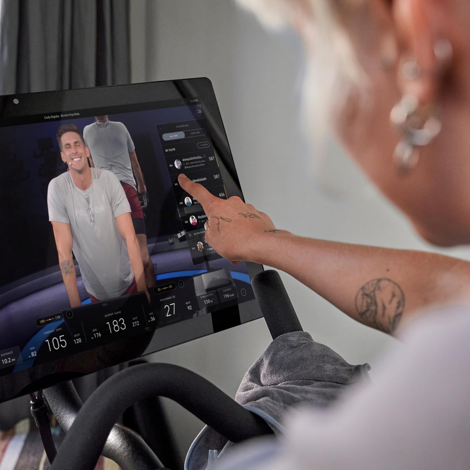 Peloton Smart Home Stationary Bike – Immersive Touchscreen, Live Classes & Advanced Performance Tracking for the Ultimate At-Home Gym Experience