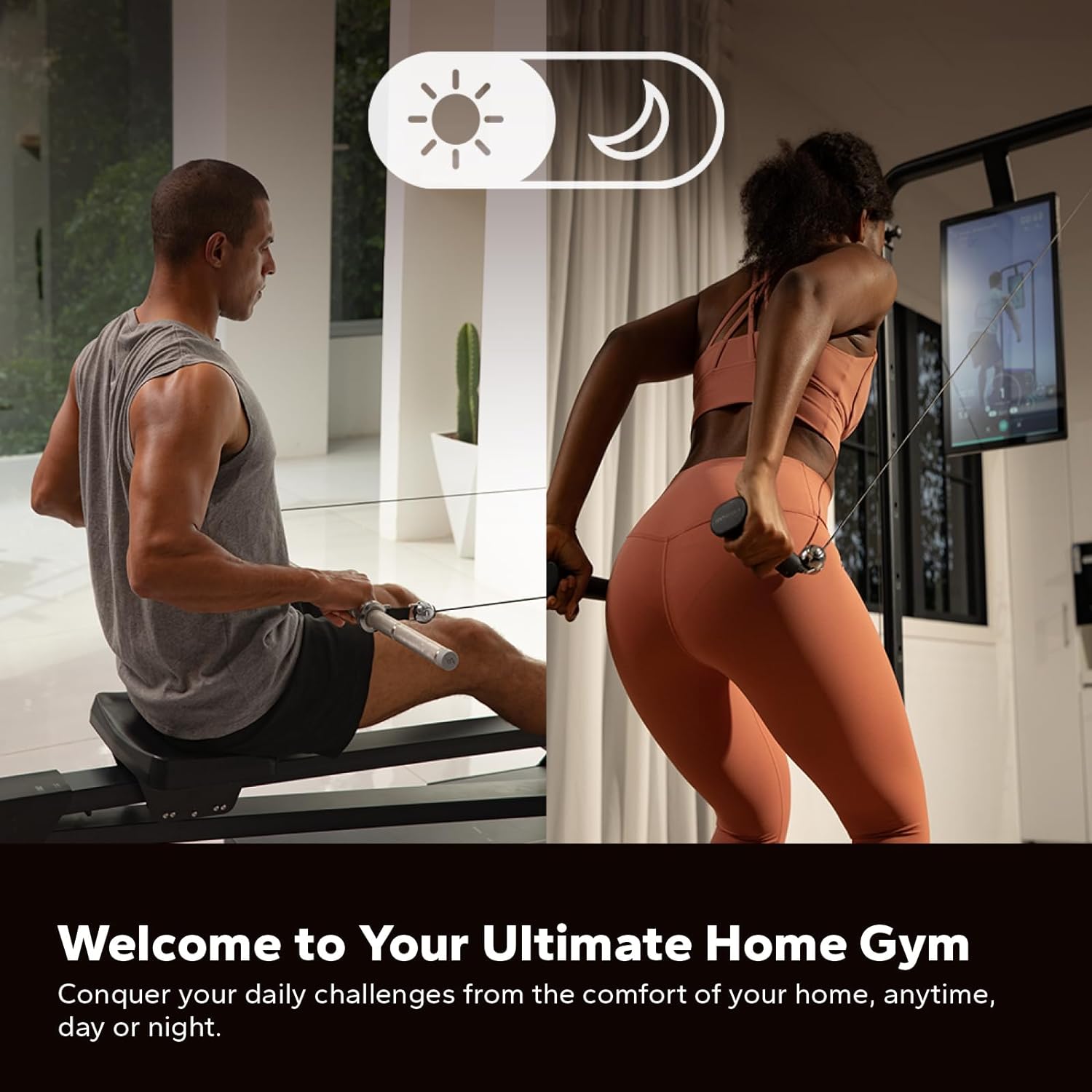 Smart Home Gym System, Gym Monster Multifunctional Smith Machine Home Gym Power Cage, All-In-One Cable Machine for Home Workout, Full Body Strength Training Fitness Exercise Machine