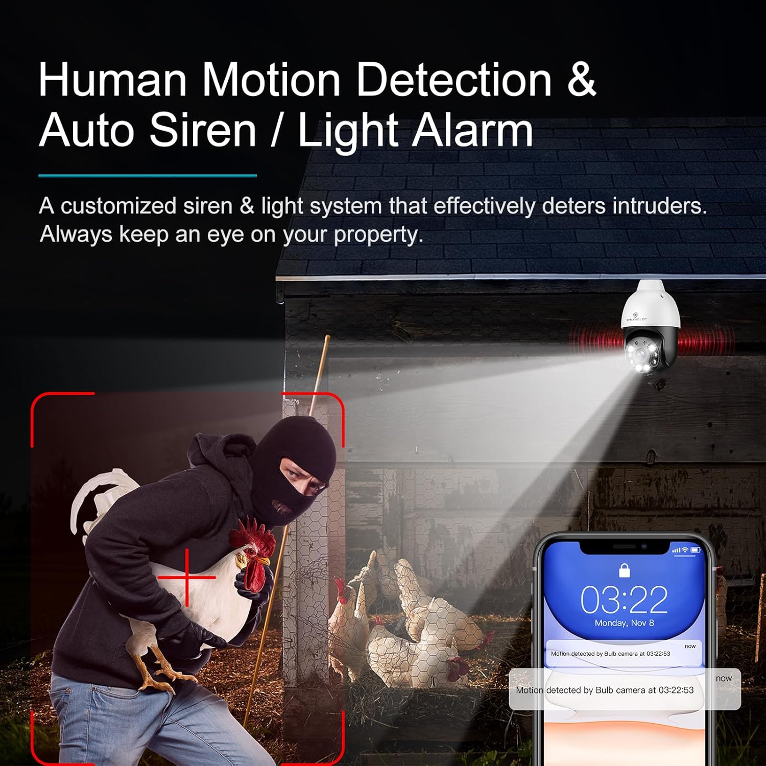 Light Bulb Security Camera Outdoor Waterproof 2.5K,(5Ghz/2.4Ghz) 5G Dual Band Wifi Light Socket Security Camera with AI Human Motion Detection Tracking 4MP Color Night Vision Alexa (2 PCS)