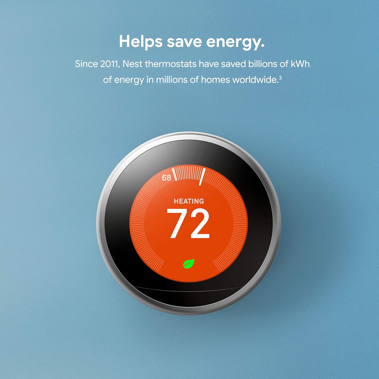 Nest Learning Thermostat - Programmable Smart Thermostat for Home - 3Rd Generation- Works with Alexa - White