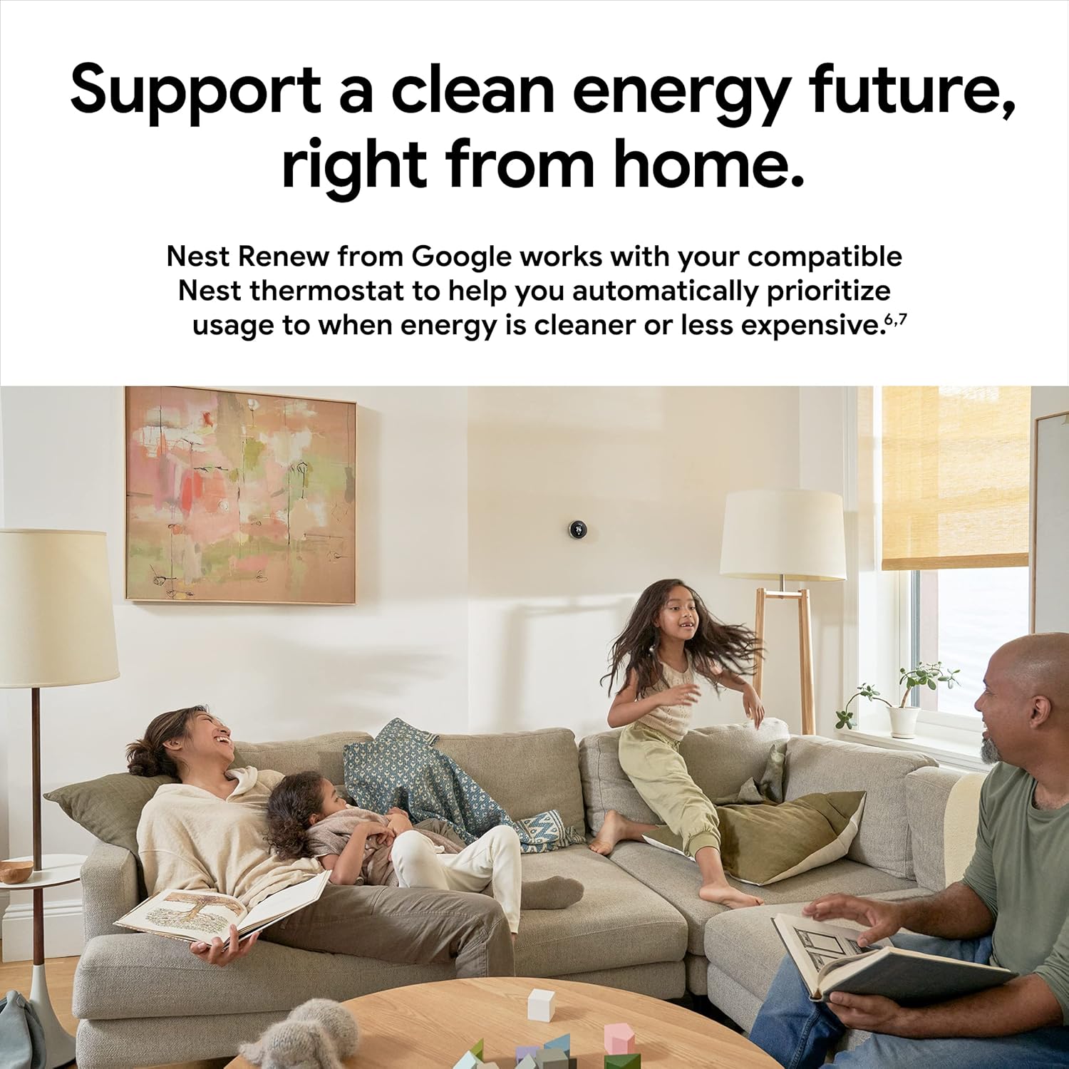 Nest Learning Thermostat - Programmable Smart Thermostat for Home - 3Rd Generation- Works with Alexa - White