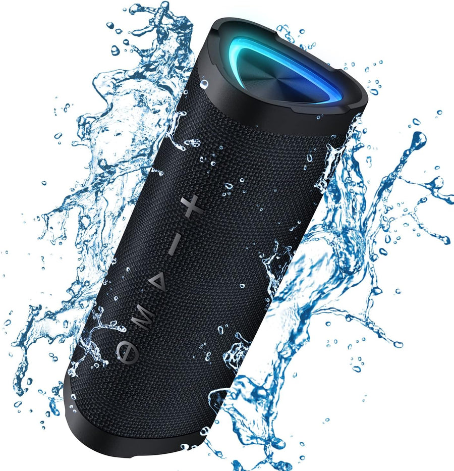 Bluetooth Speakers, V40 Wireless Portable Bluetooth Speaker with TWS Dual Pairing, 24W Stereo Sound and 24H Playtime, IPX7 Waterproof Bluetooth Speaker for Home and Outdoor