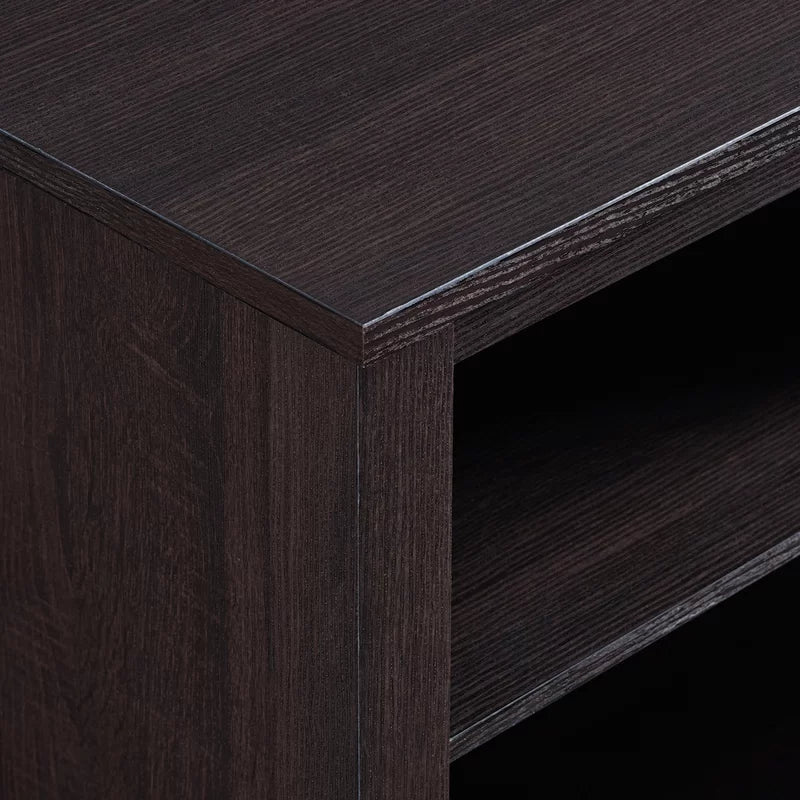 Kneeland 70" Open Storage TV Stand with Electric Fireplace