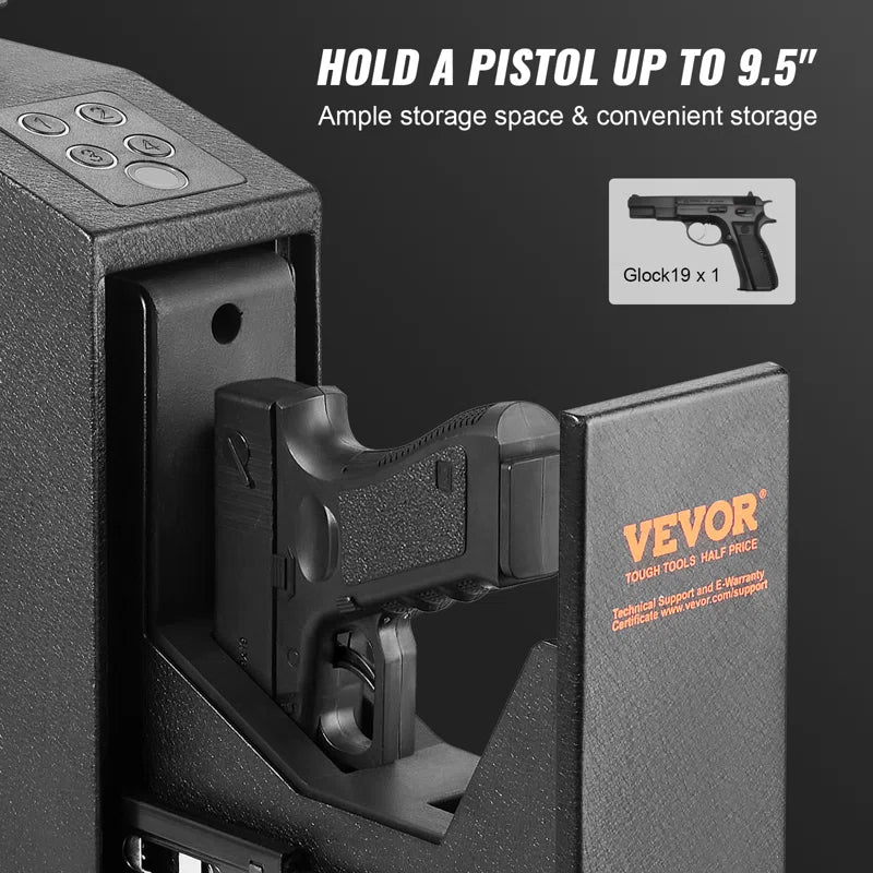 Vevor Gun Safe with Electronic Lock | Heavy-Duty Security Safe for Firearms | Anti-Theft Steel Construction with Adjustable Shelves & Quick-Access Lock