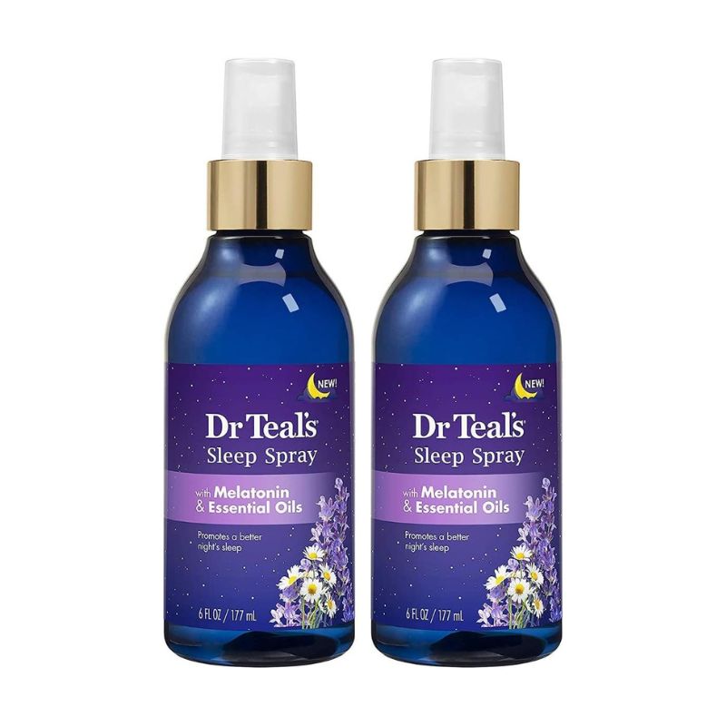 Dr. Teal's Sleep Spray Gift Set – 2 Pack with Melatonin & Essential Oils