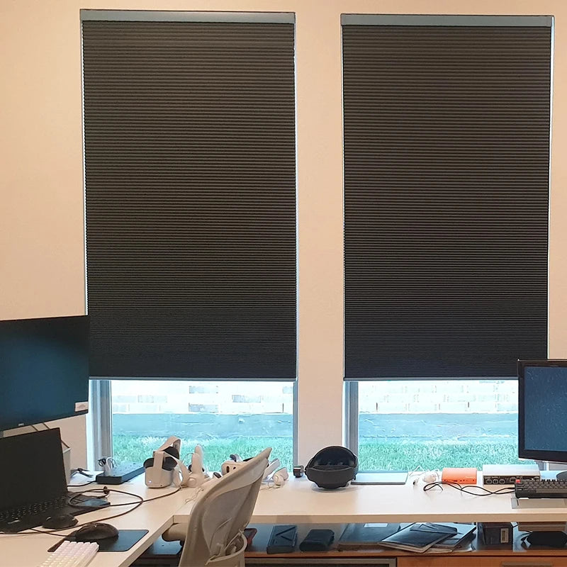 Smart Motorized Blackout Honeycomb Blinds – Alexa & WiFi Compatible