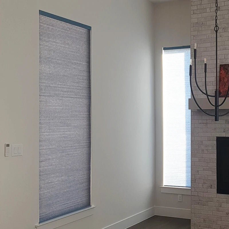 Smart Motorized Blackout Honeycomb Blinds – Alexa & WiFi Compatible