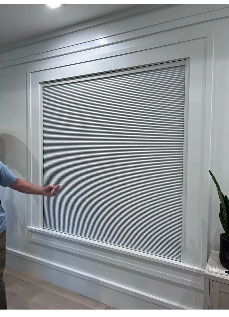 Smart Motorized Blackout Honeycomb Blinds – Alexa & WiFi Compatible