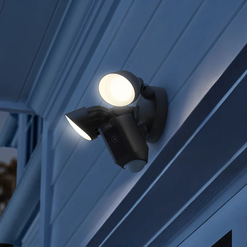 125W LED Outdoor Security Flood Light with Motion Sensor & Video - Dusk-to-Dawn Lighting, Smart Motion Alerts, and Real-Time Monitoring