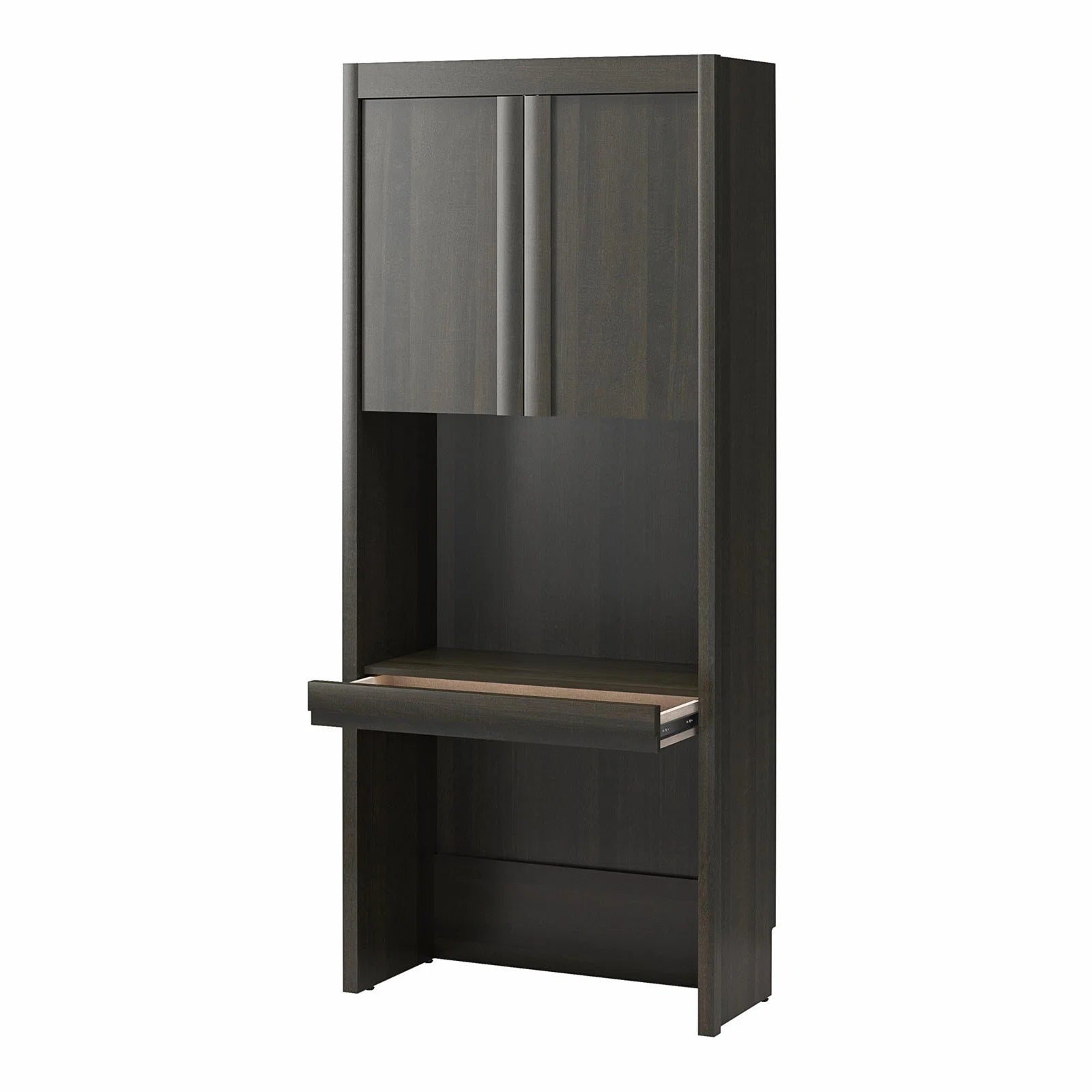 Wade Logan Wexford Murphy Storage Bed | Multifunctional Bed with 2 Vanity Desks, Cabinets & Drawers | Space-Saving Design for Modern Living