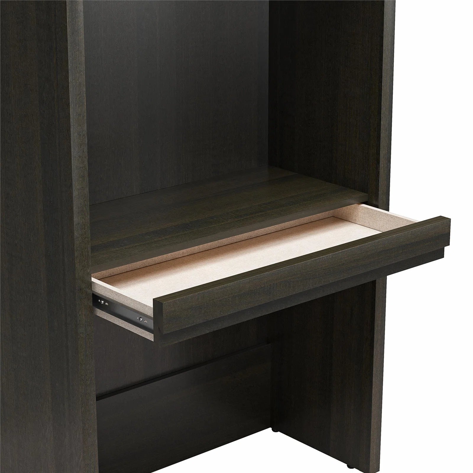 Wade Logan Wexford Murphy Storage Bed | Multifunctional Bed with 2 Vanity Desks, Cabinets & Drawers | Space-Saving Design for Modern Living