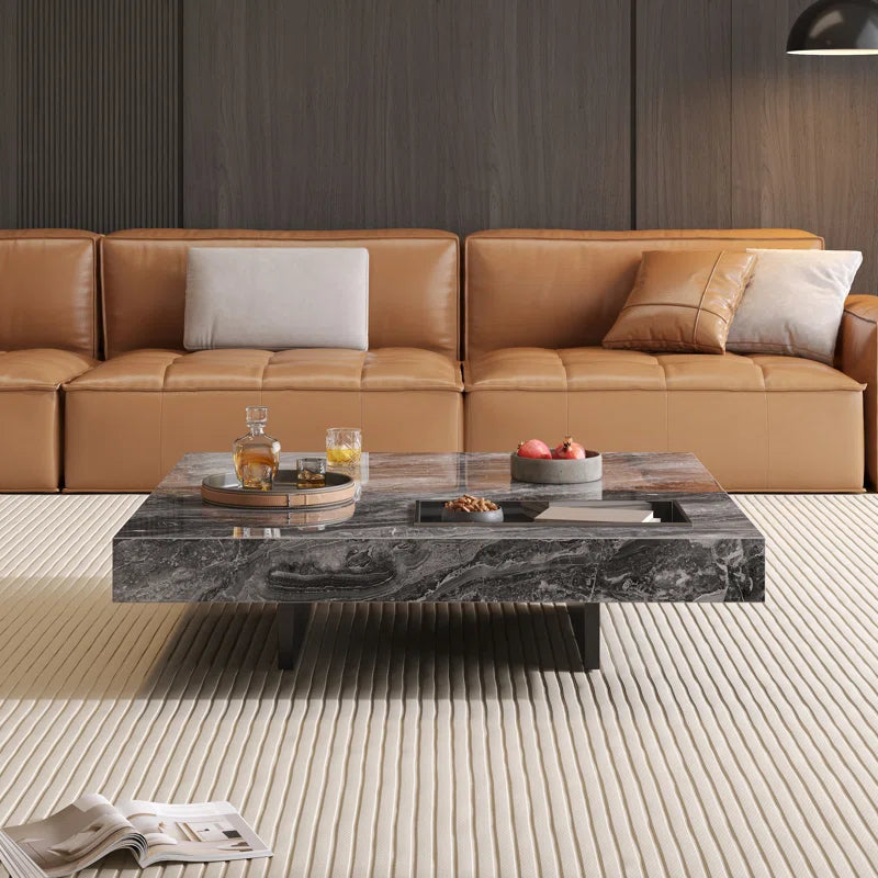 Briamarie 39.37'' Square Sintered Stone Coffee Table