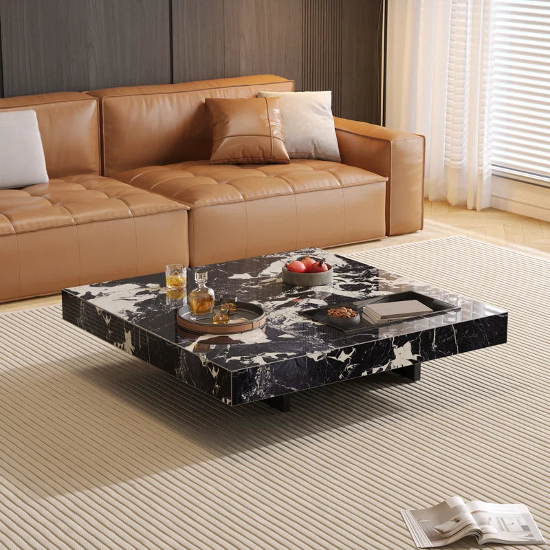 Briamarie 39.37'' Square Sintered Stone Coffee Table