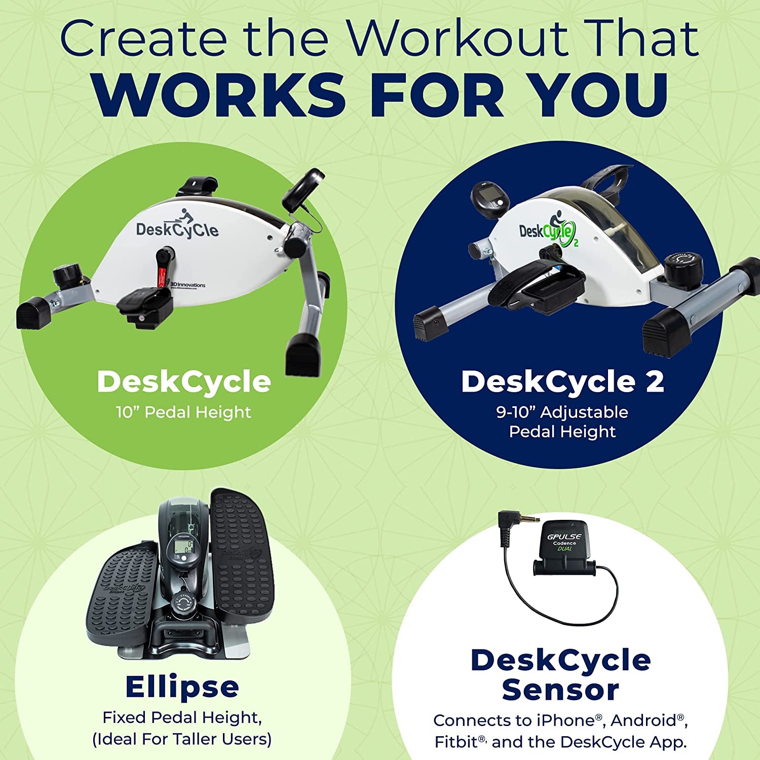 under Desk Bike Pedal Exerciser