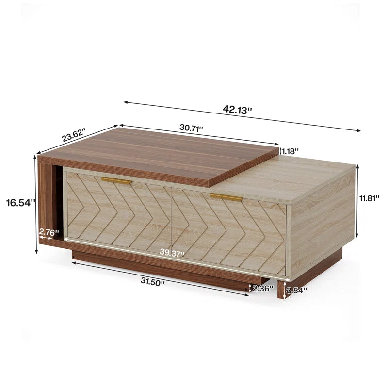 Benziger Nesting Extendable Coffee Table