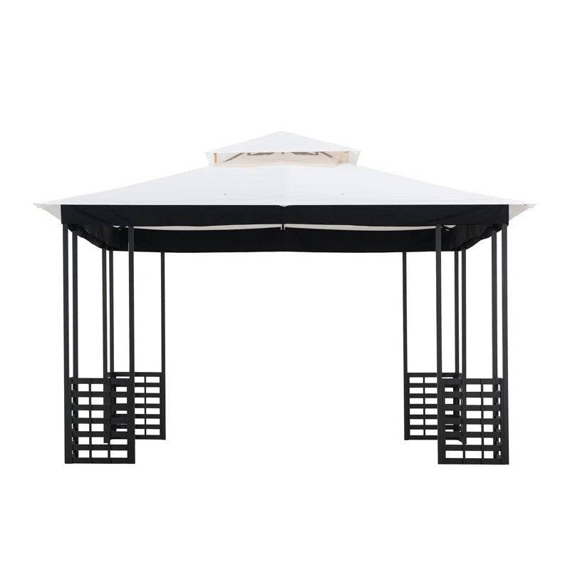 Jaipur 13 Ft. W X 11 Ft. D Steel Patio Gazebo