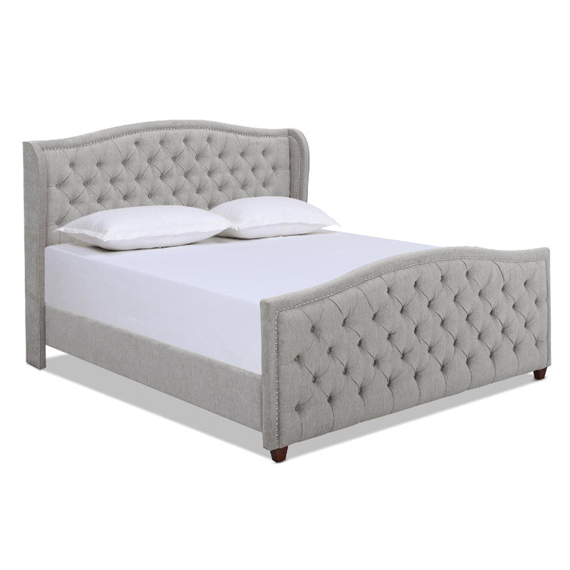 Coleman Upholstered Wingback Bed