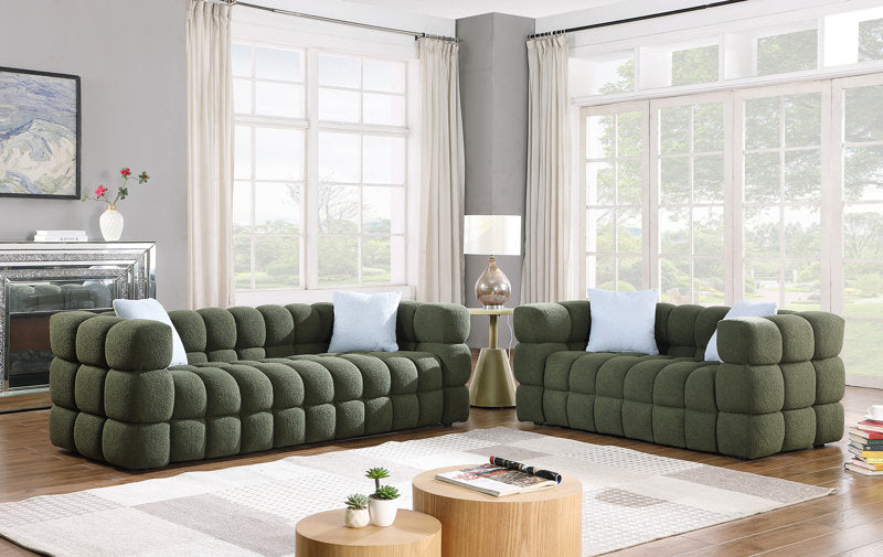 Elegant Monica 2-Piece Bouclé Living Room Set – Luxe Comfort & Timeless Modern Design
