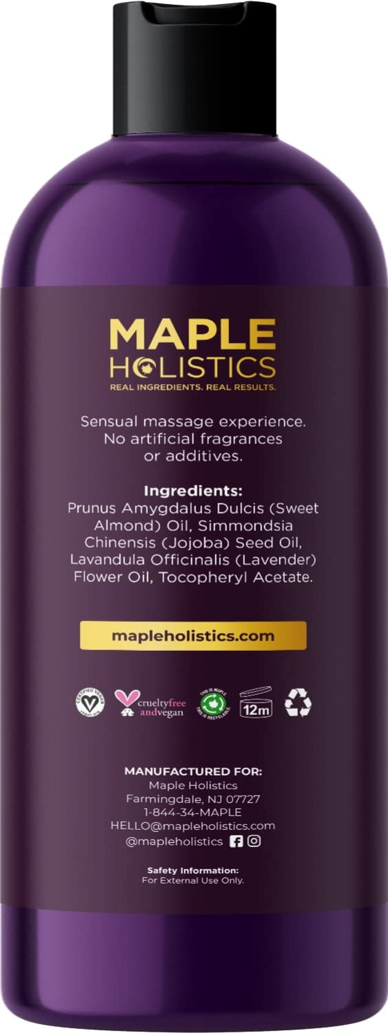 Alluring Massage Oils for Massage Therapy - Massage Oil Kit with Aromatherapy Lavender Massage Oil plus Vanilla Massage Oil for Sensual Aromatherapy Made with Pure Essential Oils