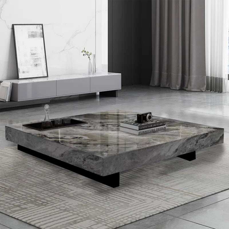 Briamarie 39.37'' Square Sintered Stone Coffee Table