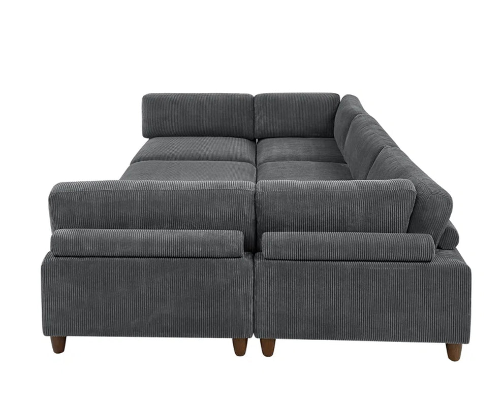 Espinosa 6 - Piece Corduroy Sectional