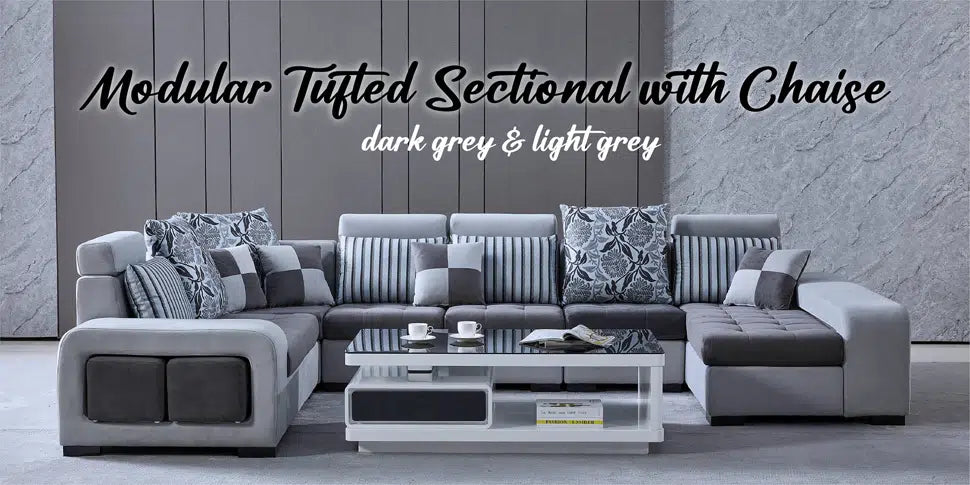 Luxurious Ashleigh-Jo 142" Wide Microfiber Corner Sectional with Recliner and Ottoman - Modern Comfort for Large Spaces