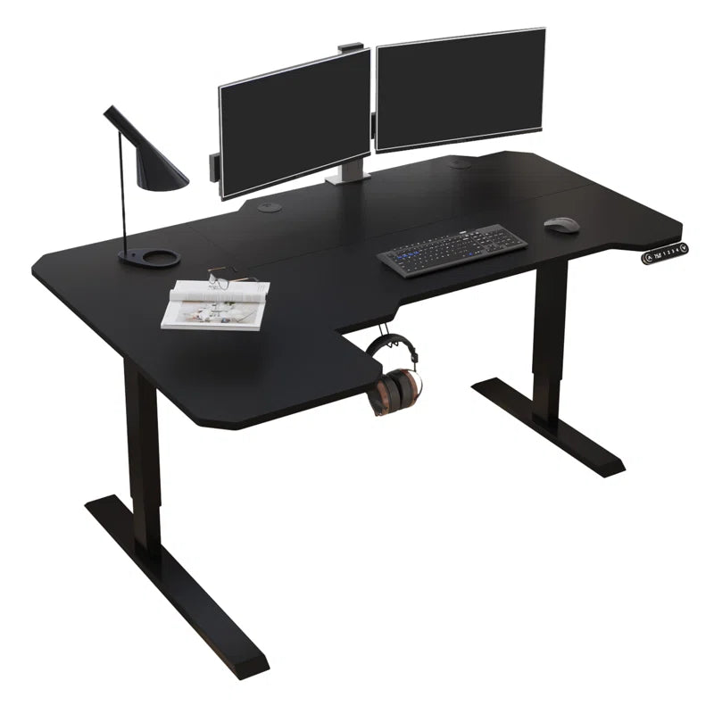 Daycia Height Adjustable L-Shape Standing Desk