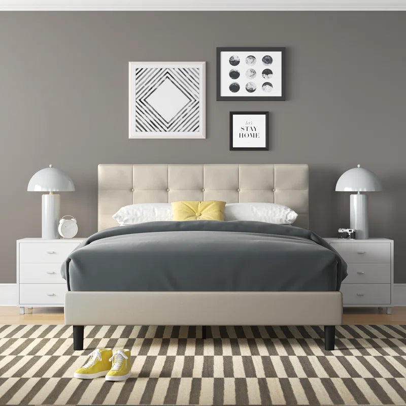 Leonard Upholstered Platform Bed